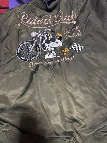 FLAGSTAFF x PEANUTS 스누피 콜라보 MA-1 자켓