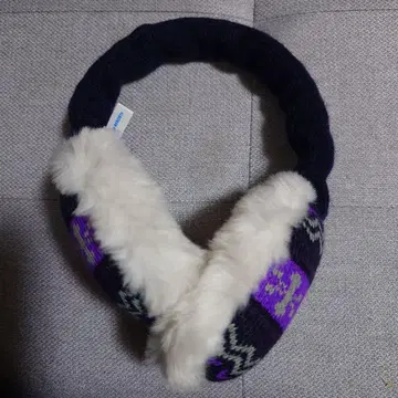 디즈니 리조트 귀도리 노르딕 무늬 퍼플 미키