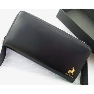 기프트 대응 가능 새상품 박스 포함 폴스미스 인기 지퍼 장지갑 블랙