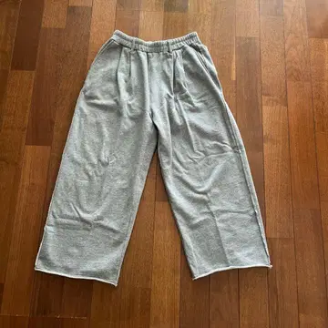 [ SINSS ] 2턱 스웨트 팬츠 라이트 그레이 M 사이즈