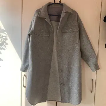 GU 롱 코트 그레이