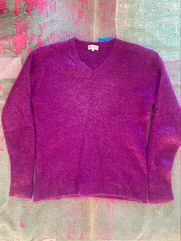 폴 스미스 퍼플 모헤어 니트