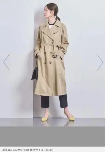 코튼 개버딘 트렌치코트 34