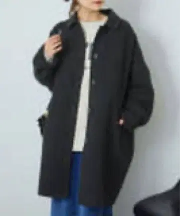 퓨어세신 울 혼방 리버 코트