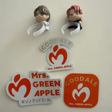 Mrs. GREEN APPLE 피규어와 스티커 세트