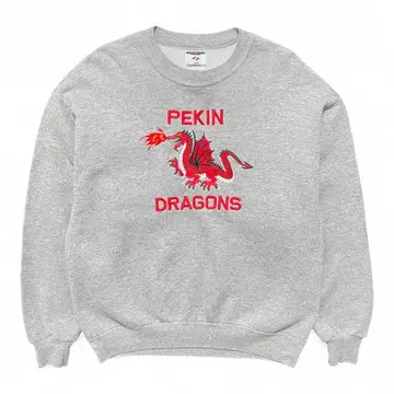 구제 의류 USA제 90S 베이징 드래곤즈 빈티지 맨투맨 자수 그레이