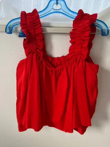 레드 프릴 뷔스티에 F 사이즈 LIAN