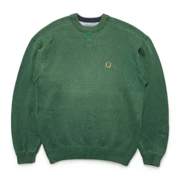 타미힐피거 코튼 크루넥 스웨터 그린 남성용 L 그린 컬러