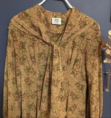 레어 로라 애슐리 미니 꽃무늬 롱 원피스