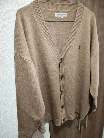 U.S. POLO ASSN. 오버 사이즈 볼륨 니트 가디건