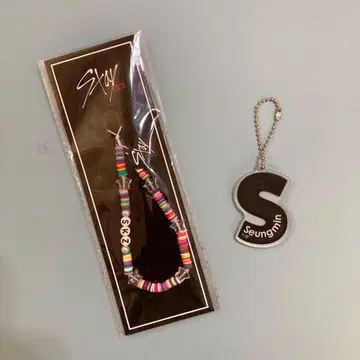 Seungmin 키링 팬클럽 특전 스트랩&핸드메이드 데님