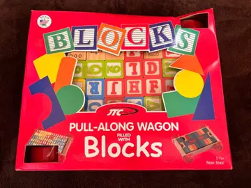 PULL-ALONG WAGON Blocks ABC Blocks