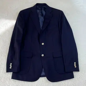 Mitsumine 미츠미네 네이비 블레이저 자켓 로고 버튼 70th M