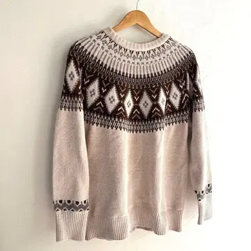 페어아일 패턴 스웨터 LL