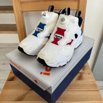 새상품급 Reebok Pump 화이트/레드/블루 스니커즈