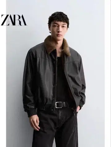 새상품 ZARA 리버서블 페이크 가죽 자켓