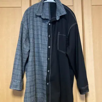 이소재 절개 긴팔 셔츠 사이즈 M