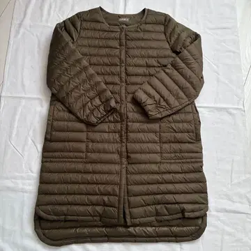 [ 컨디션 최상 ] OMNES 라이트 다운 코트 카키 사이즈 2 경량 롱