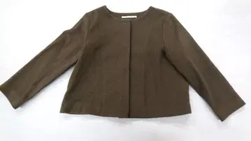 카구레 울 노카라 자켓 카키 내추럴 나추란 일본제