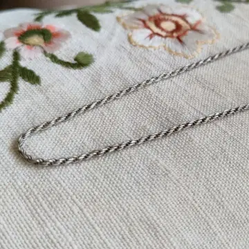 빈티지 ITALY 목걸이 925 로프 체인