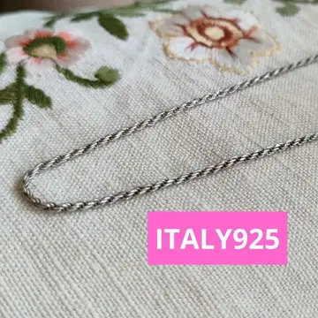 빈티지 ITALY 목걸이 925 로프 체인