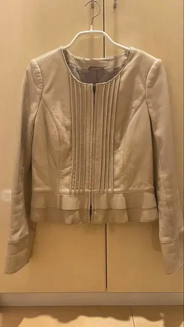 아나이 램 가죽 노카라 자켓 가죽 자켓 38