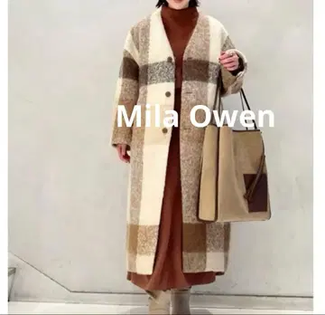 Mila Owen 남성용 샤기 롱 코트