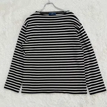 세인트 제임스 웨쌍 보더 바스크 셔츠 T6 블랙 화이트