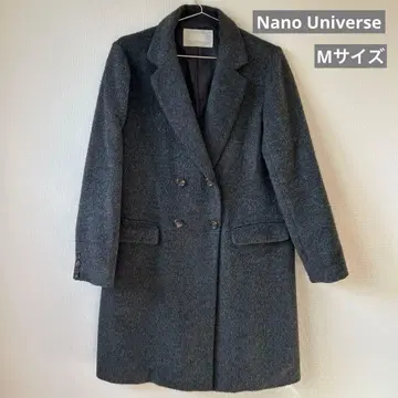 나노 유니버스 더블 브레스트 체스터 코트 그레이 M 사이즈