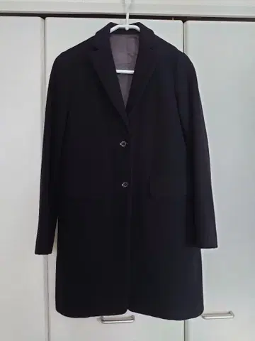 Sov. 체스터 코트 블랙 34