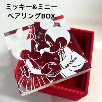 디즈니 미키 & 미니 페어링 BOX 크리스탈 플레이트 포함