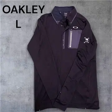 새상품급 OAKLEY 오클리 긴팔 피케 셔츠 블랙 L