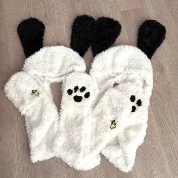 스누피 팬캡 머플러 세트 USJ