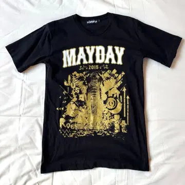 새상품급 오월천 Mayday 무도관 라이브 T셔츠 2015 L사이즈 블랙