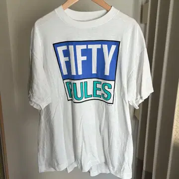 FIFTY RULES T셔츠 90s Made in USA Hef-T