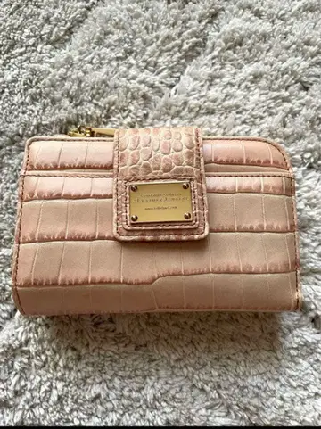 컨디션 최상 레더 쥬얼스 Leather Jewels 핑크 접이식 지갑