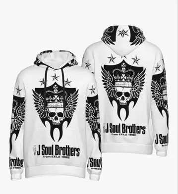 3대째 후드티 화이트