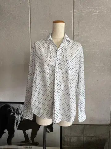 Frank & Eileen 별 패턴 긴팔 셔츠 XS