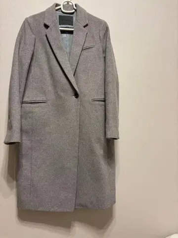 Spick & Span 스픽 & 스팬 울 그레이 체스터 코트 36