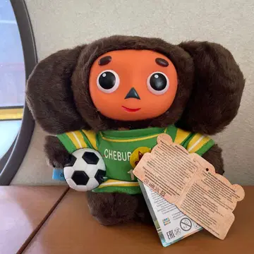 러시아발~ 축구 사랑 체부라시카 봉제 인형