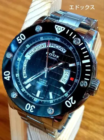 에독스 클래스 원 데이데이트 83005 AT 남성용 손목시계 작동품