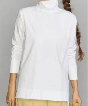 코튼 천축 터틀넥 풀오버