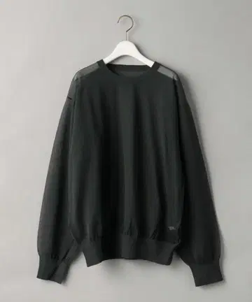 [ BEAUTY&YOUTH ] 코튼나일론 시어 크루넥 니트