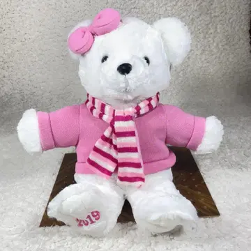 [ 컨디션 최상 레어 ] DanDee 봉제 인형 곰 머플러 리본 2019