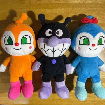 호빵맨 봉제 인형 3체 세트