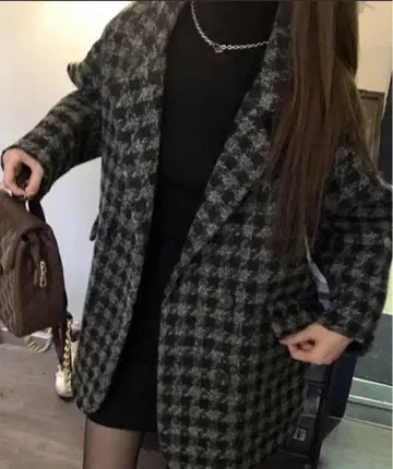 Miniministore 하운드투스 패턴 자켓 충전솜 코트 가을/겨울