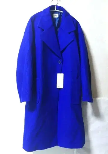 택 포함 새상품 미사용 W.W.G 파랑 롱 코트