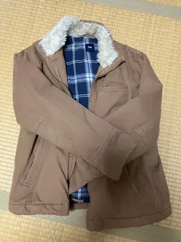 Gap 인조 모피 카라 부착 자켓 L 사이즈
