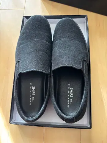 SHIPS 블랙 슬립온 27cm 합성피