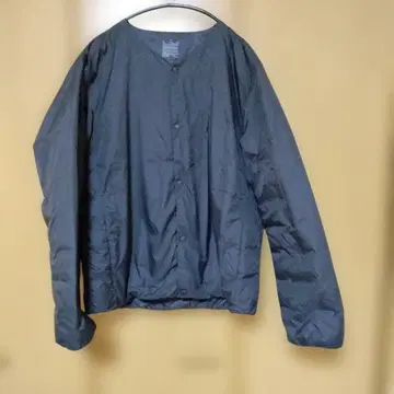 무인양품 경량 다운 노카라 자켓 남성용 XL 블랙